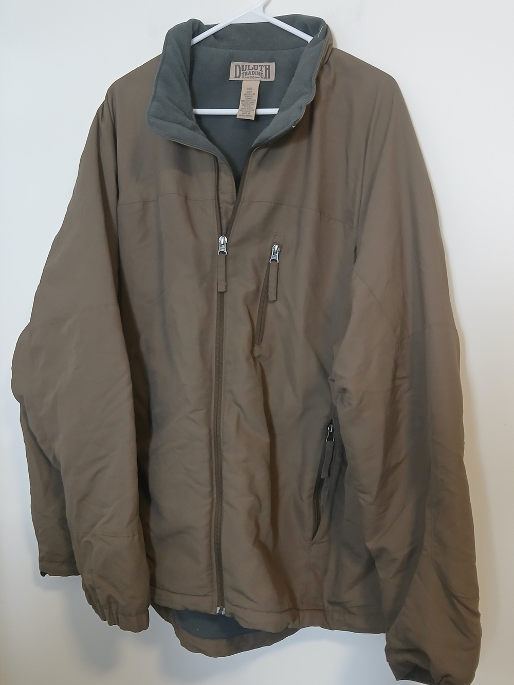 Duluth Trading Co Men's Olive Brown Insulated Puffer Jacket